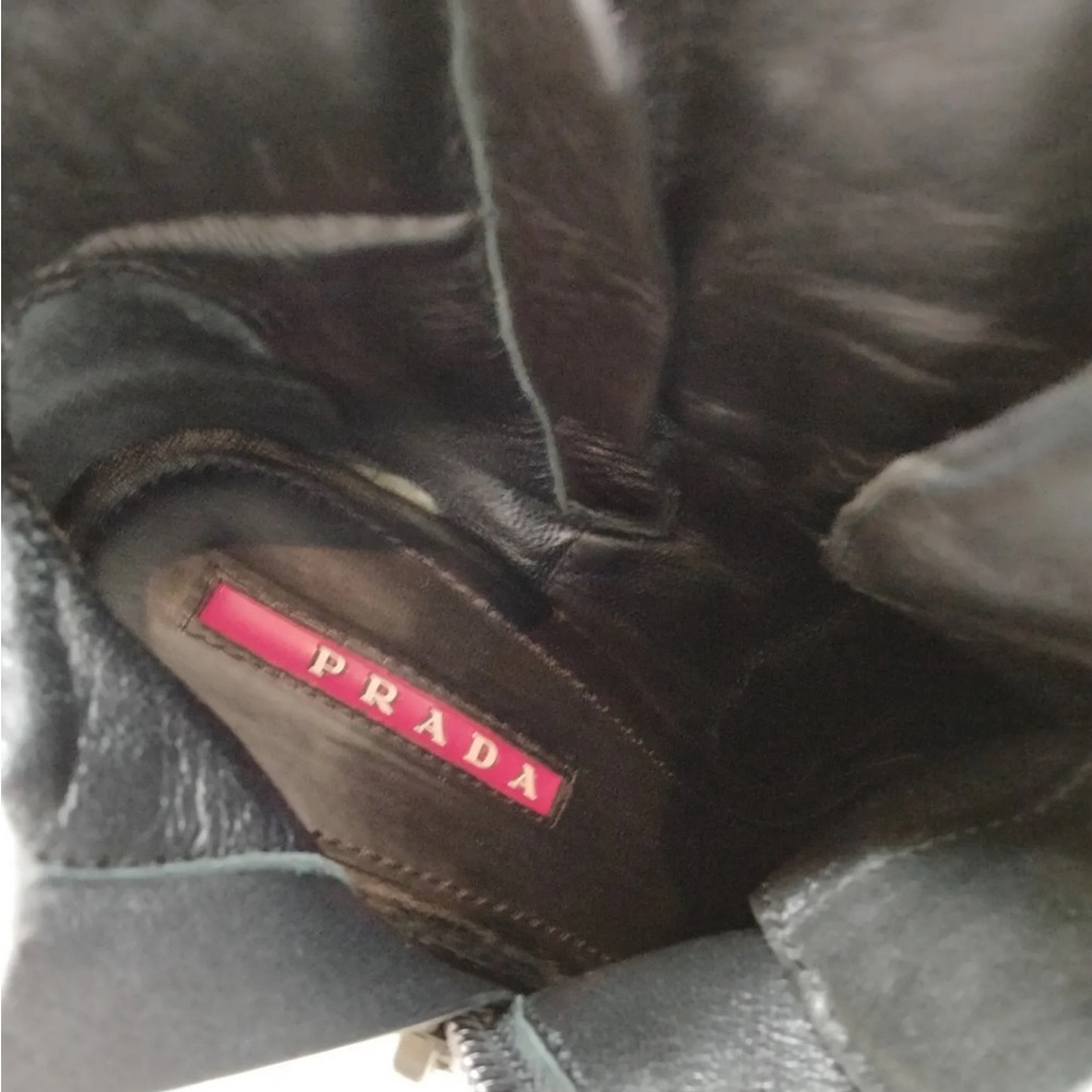 Prada Leather Ankle Boots - Picture 8 of 8